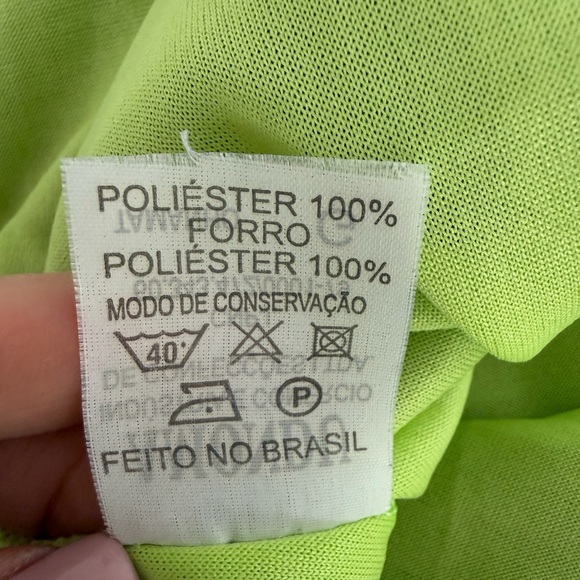 Brazil Boutique Green Ombre Maxi Dress Fairy Mermaid Y2K Silk Look Strappy G L - Picture 9 of 15